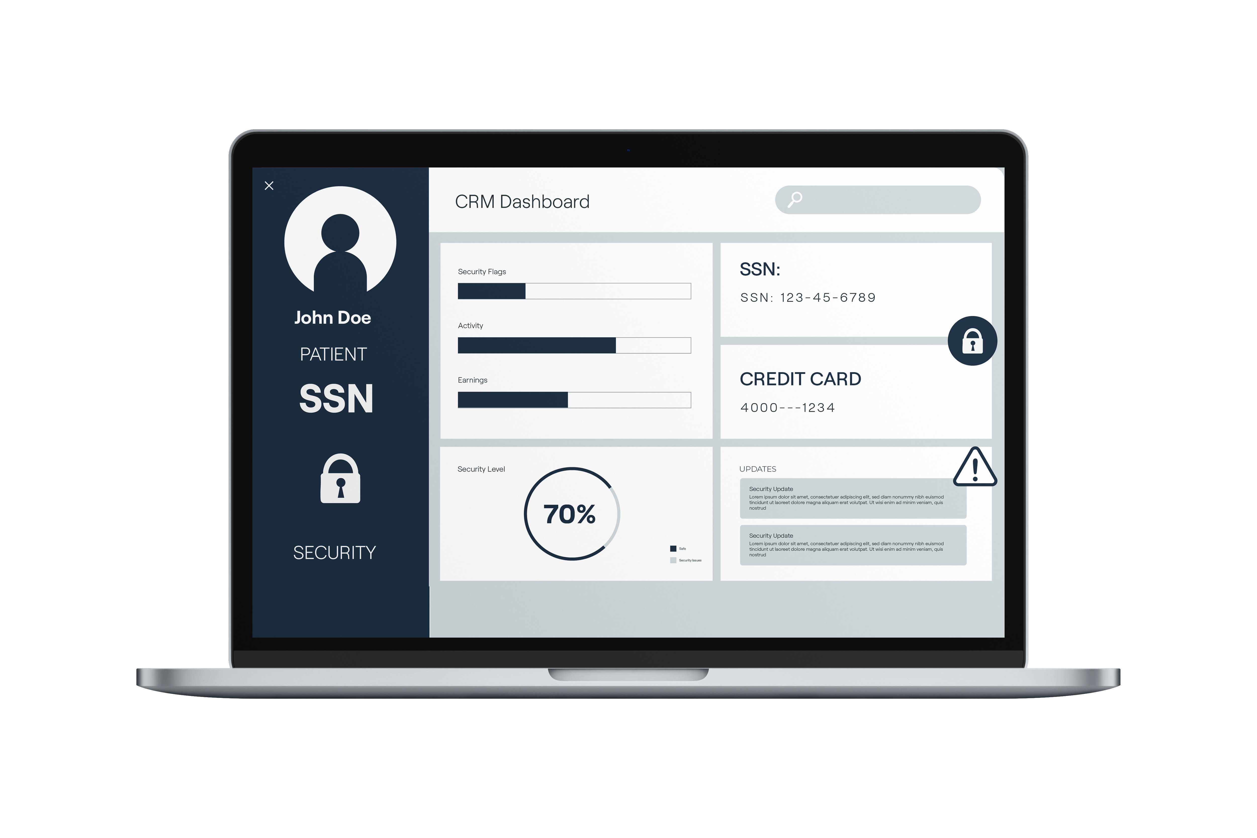 CRM Dashboard Mockup