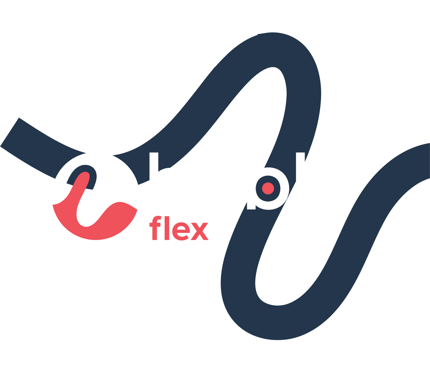 Huble Flex Logo Grafik Dunkel